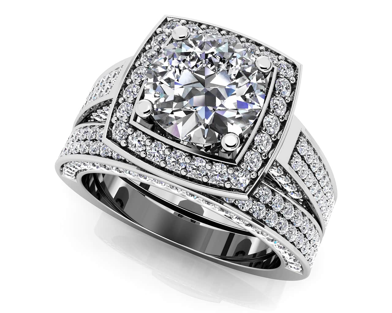 Legacy Diamond Bridal Set Diamond with 2.73 ct. (1.50 ct. center diamond) - Luxury Time NYC